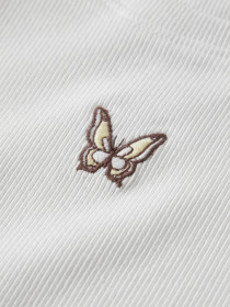 NAME IT T-shirt Vivemma Bright White Butterfly Embroidery